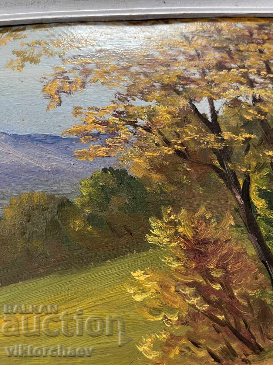 Auction  Victor Popov old painting - "Landscape" - Popov
