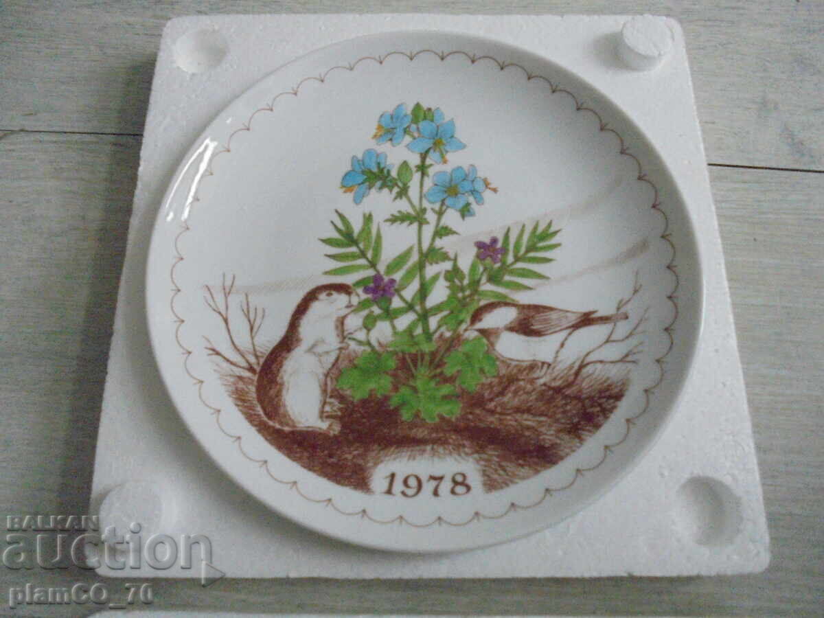 Collector's Plate - Sverige Blommor & Djur –1978 - 5
