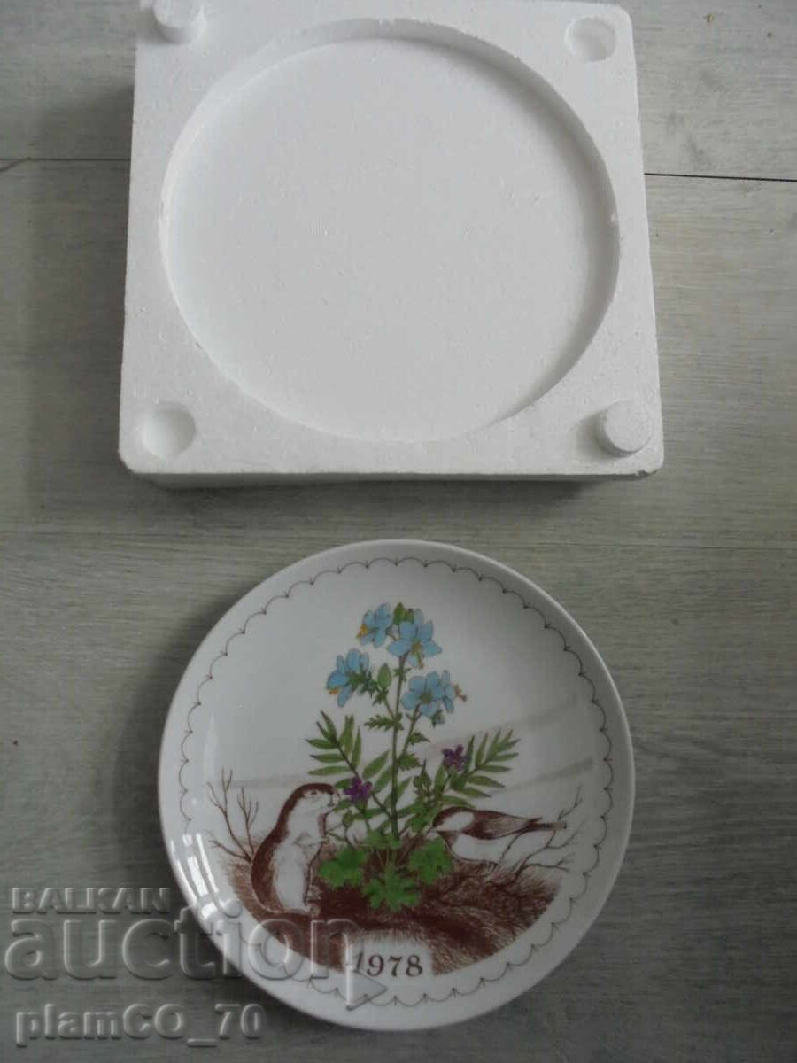 Collector's Plate - Sverige Blommor & Djur –1978