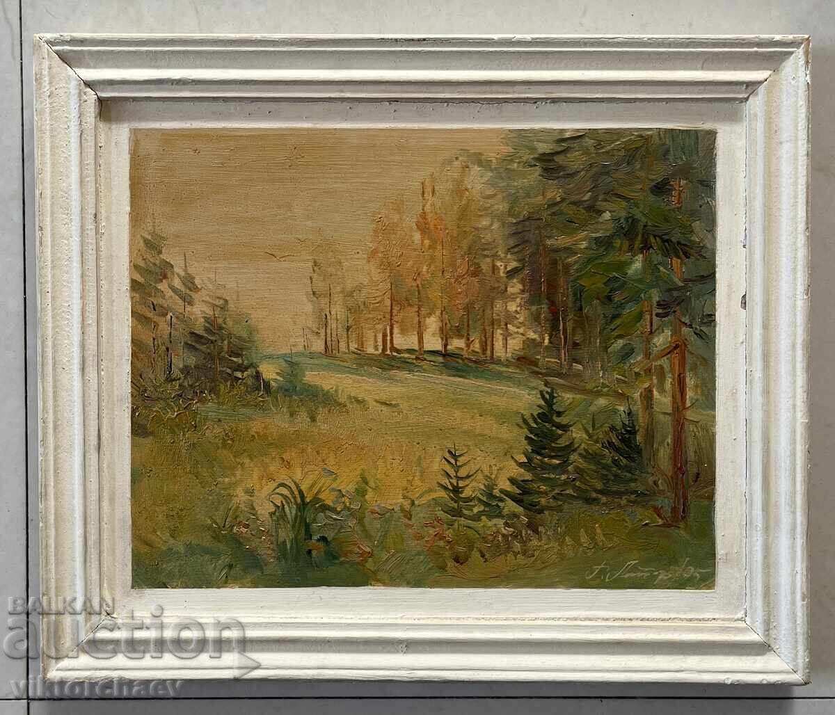 Georgi Lazarov Zhoro Painting - "Landscape" 1995