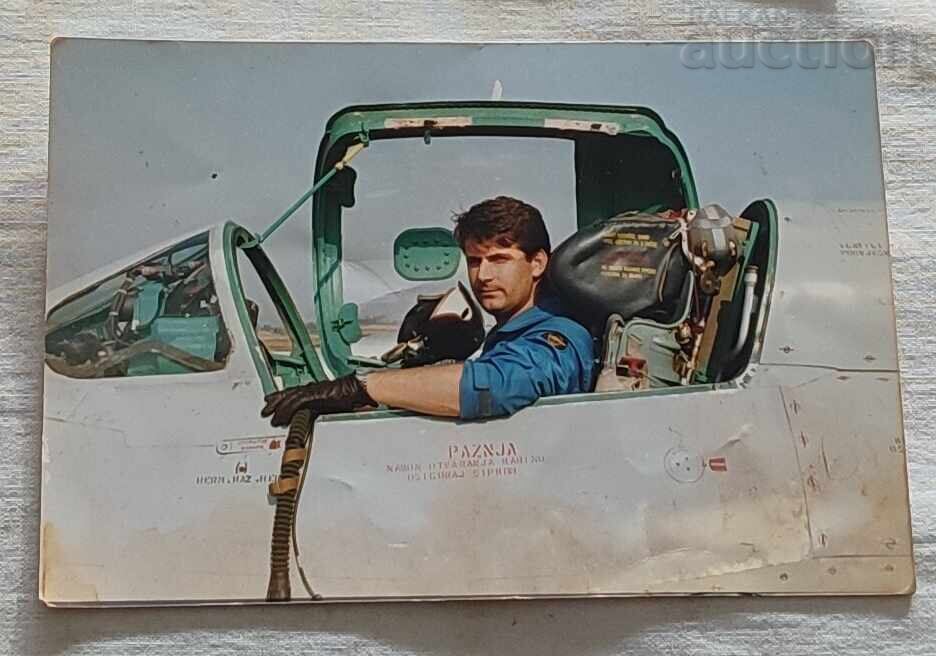 Auction  YUGOSLAVIA AVIATOR PLANE 198..s. PHOTOS LOT 3 PIECES