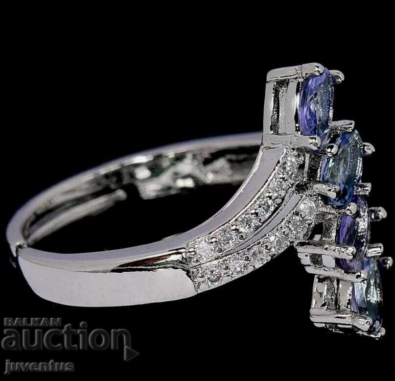 SILVER RING WITH TANZANITE (TANZANIA) with price 119.00 BGN | € 60.84 SILVER RING WITH TANZANITE (TANZANIA) with price 119.00 BGN | € 60.84