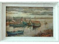 Painting, boats, artist Atanas Mirchev