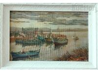 Картина, лодки, худ. Атанас Мирчев