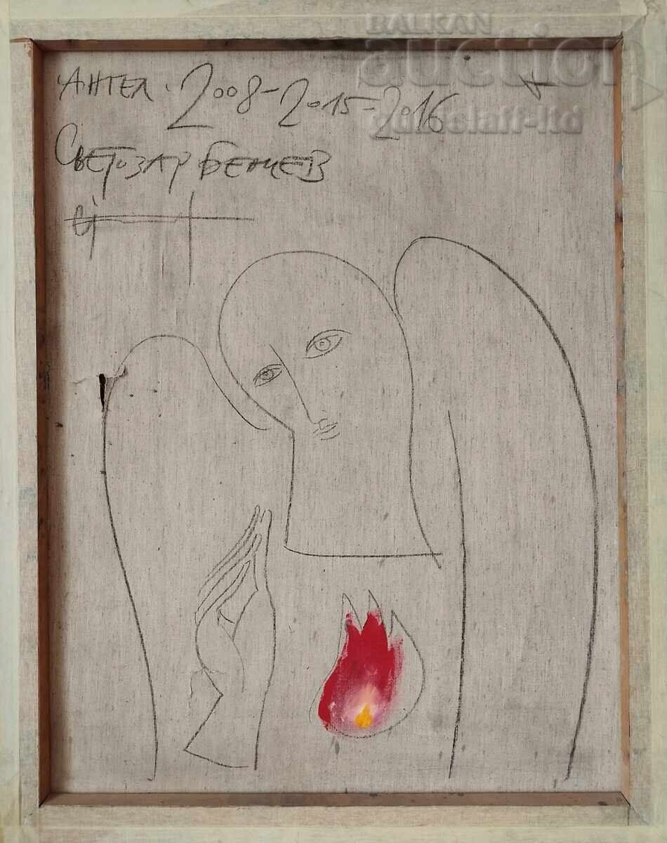 Картина, "Ангел", худ. проф. Светозар Бенчев - 5