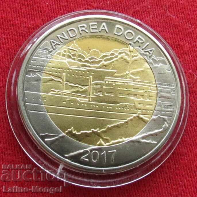 Буркина Фасо 50 франка 2017 кораб Дория Буркина Фасо 50 франка 2017 кораб Дория