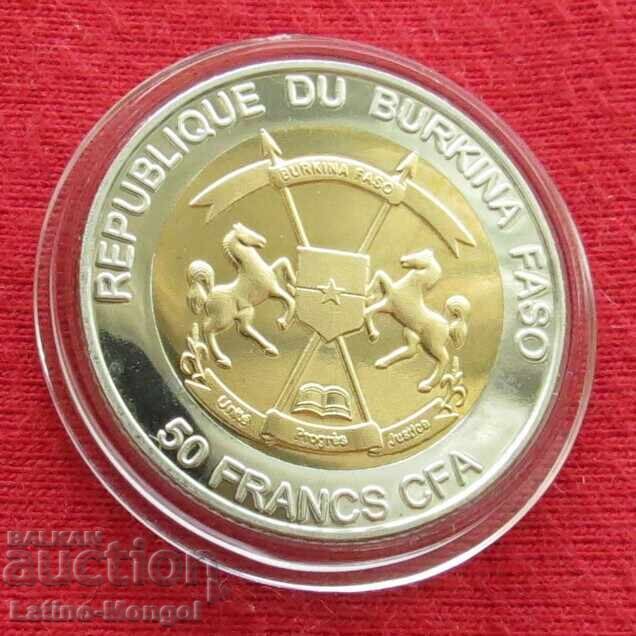 Burkina Faso 50 franki 2017 tigru cu preț € 8.00 | 15.65 BGN