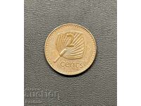 Фиджи  2 цента 1980 г.