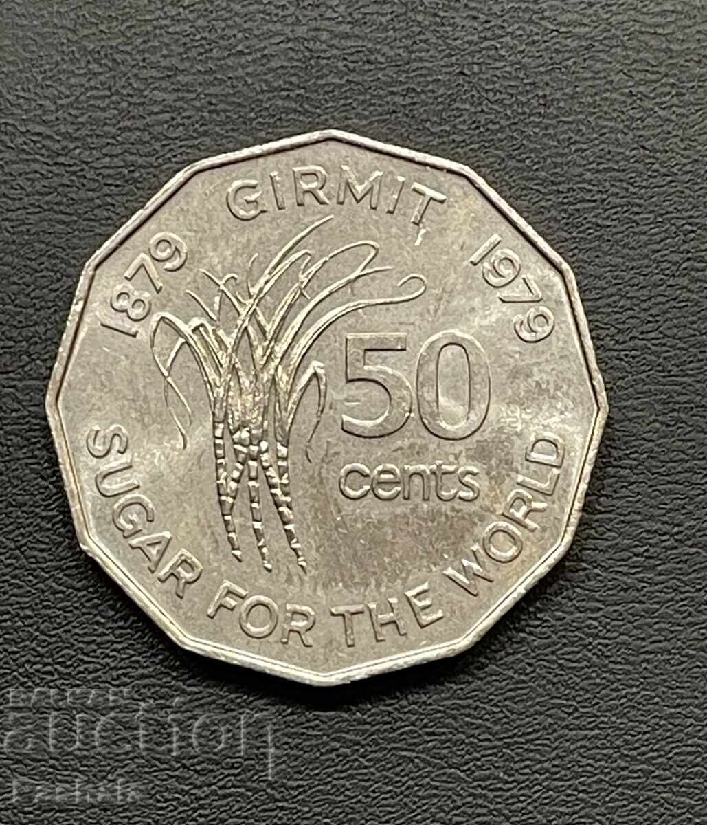 Fiji 50 Cents 1979