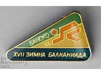 Badge: XVII Winter Balkaniad - Bansko 1986