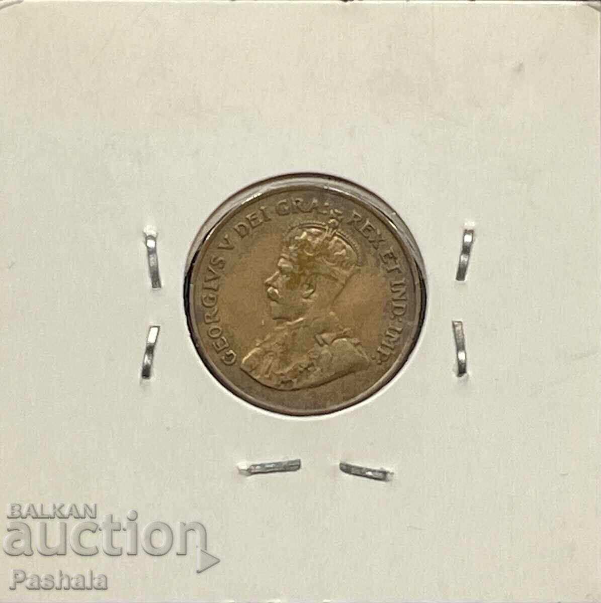 Канада 1 цент 1921 г. с цена 15.00 лв. | € 7.67