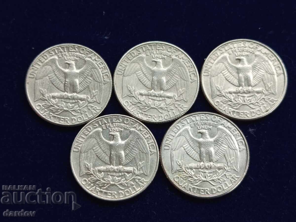 ΗΠΑ κουόρτερς, διάφορα έτη ΗΠΑ κουόρτερς, διάφορα έτη