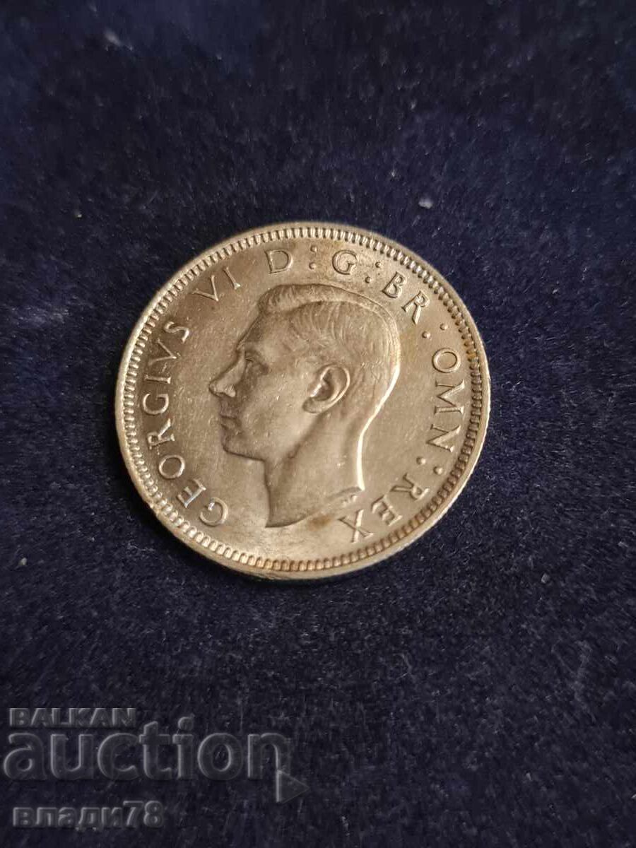 Silver Coin 1 Shilling 1945 - 6 Silver Coin 1 Shilling 1945 - 6