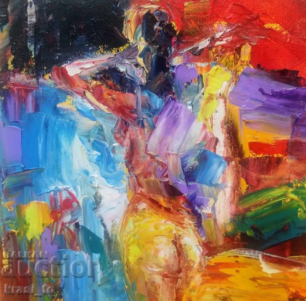 Φωτογραφία του συγγραφέα. Ελαιοχρωματισμοί σε καμβά. Φωτογραφία του συγγραφέα. Ελαιοχρωματισμοί σε καμβά.