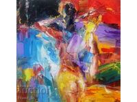 Φωτογραφία του συγγραφέα. Ελαιοχρωματισμοί σε καμβά.