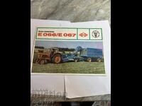 Brochure for a tractor or other