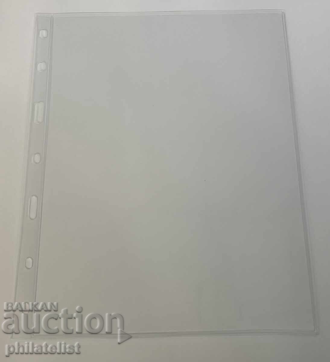 Διαφανή φύλλα LUX για ένα χαρτονόμισμα 1C - 185x252 χιλ., 10 τμχ με τιμή 10.00 BGN | € 5.11