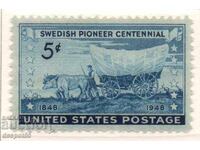 1948. САЩ. 100-годишнината на шведските пионери.