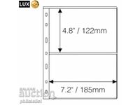 Foi transparente LUX pentru două bancnote 2C - 185x122 mm, 10 buc
