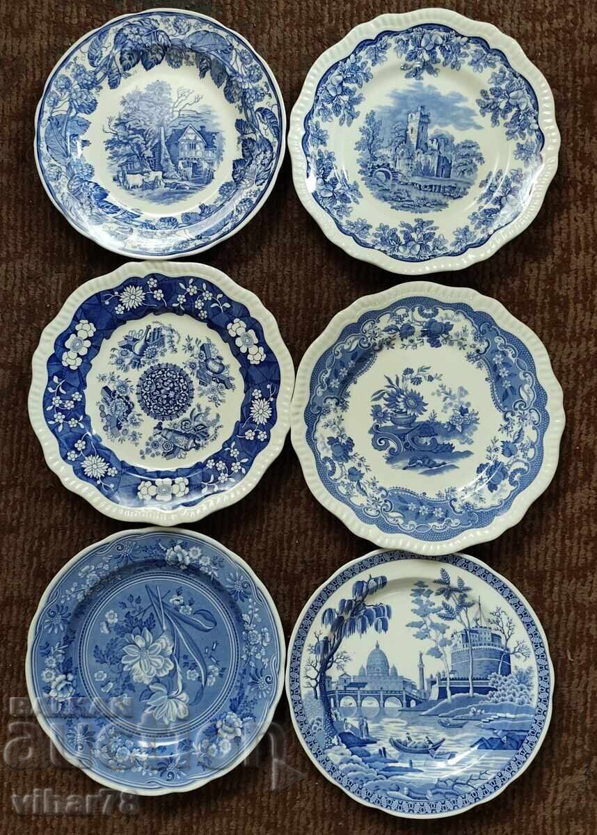 Lot of 6 porcelain plates