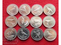 Τουρκία 12 x 1 kurush 2020 πουλιά