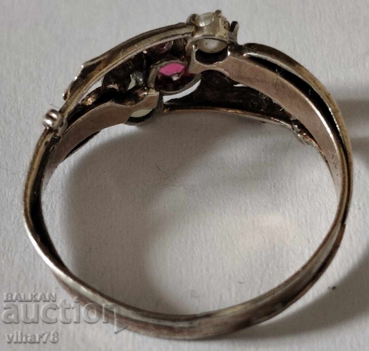 Παράδοση Ασημένιο δαχτυλίδι με επιχρύσωση