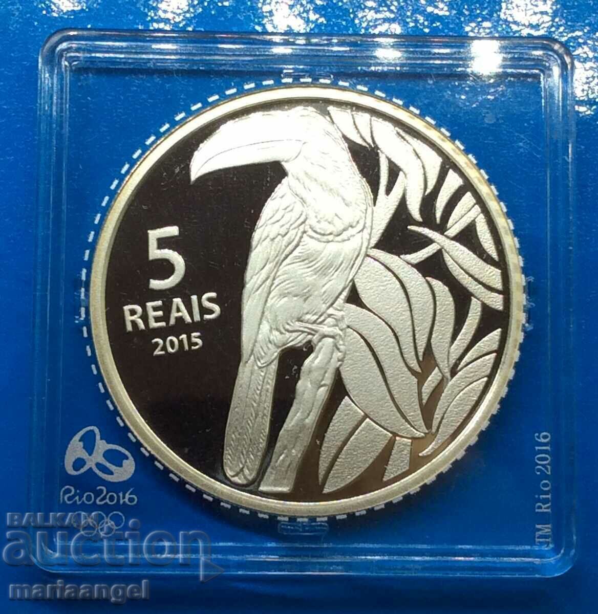 Auction  Brazil 2015 5 Race Olympics Rio de Janeiro 27 years PROOF