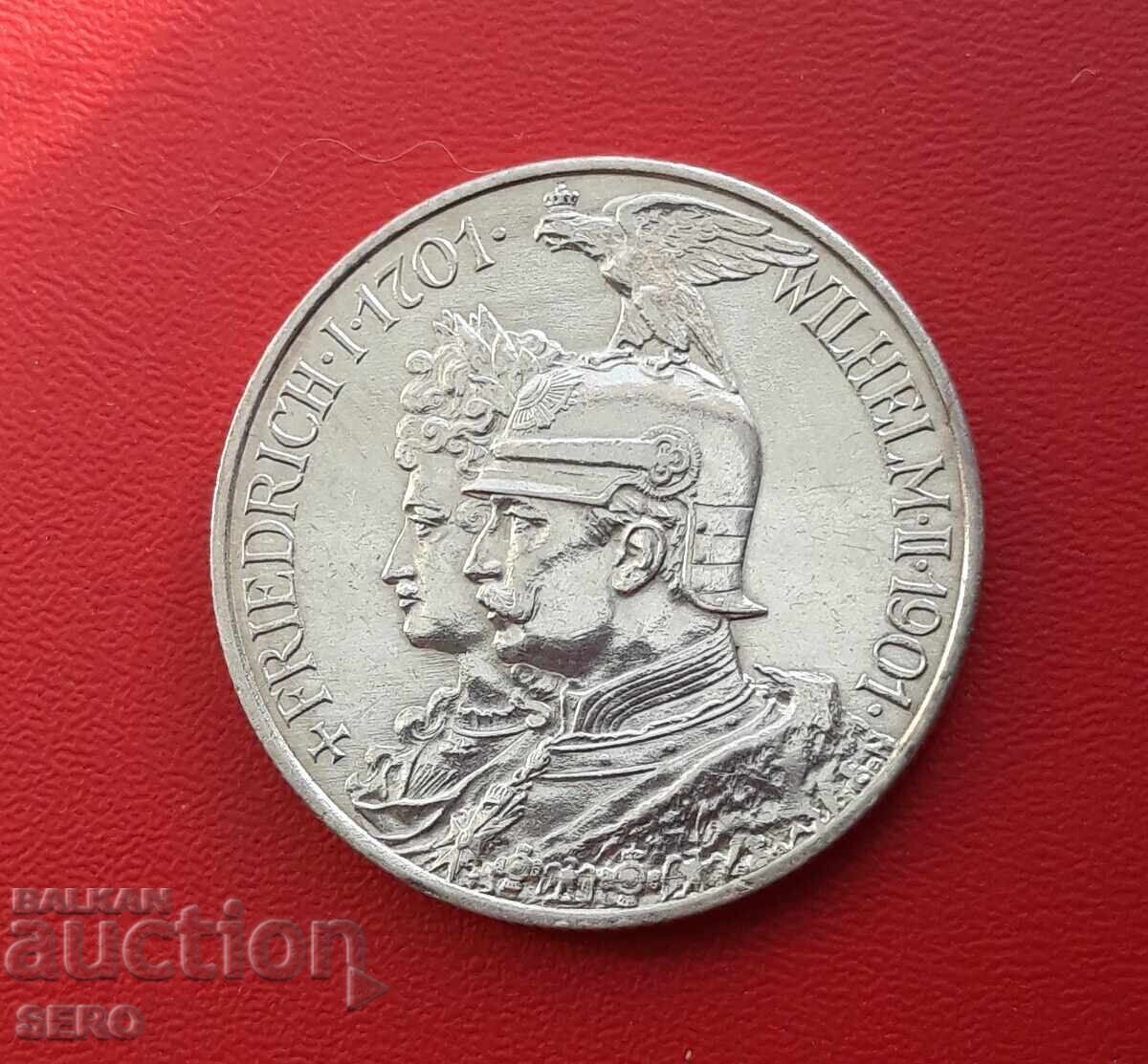 Germania-Prusia-2 timbre 1901-jubileu si stare excelenta