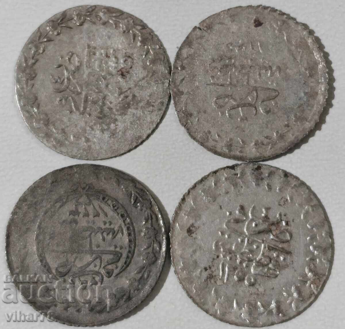 LOT DE 4 buc. - Monede turcești - Akçe LOT DE 4 buc. - Monede turcești - Akçe
