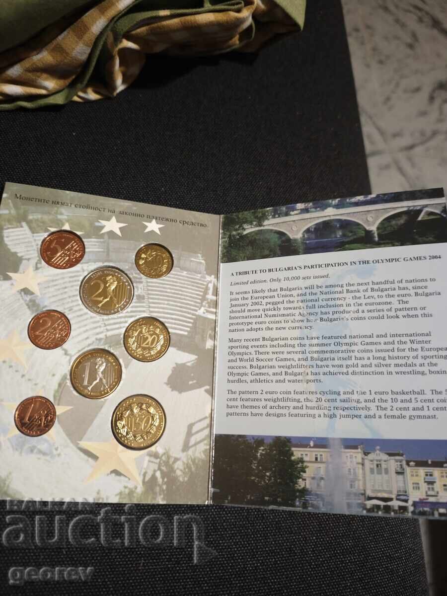 Ευρώ δοκιμαστικά νομίσματα Βουλγαρικά νομίσματα 2004 με τιμή 120.00 BGN | € 61.36
