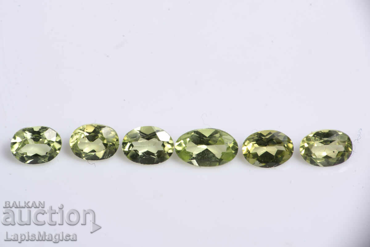 6 bucăți peridot tăietură ovală 1.14ct 4xmm 6 bucăți peridot tăietură ovală 1.14ct 4xmm