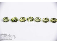 7 bucăți peridot tăietură ovală 1.46ct 4x3mm