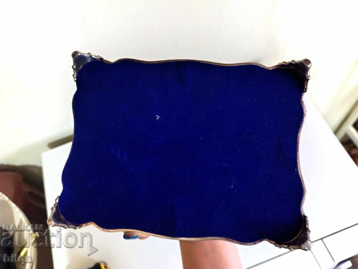 Lovely Old Silver Plated Jewelery Box - 6 Lovely Old Silver Plated Jewelery Box - 6