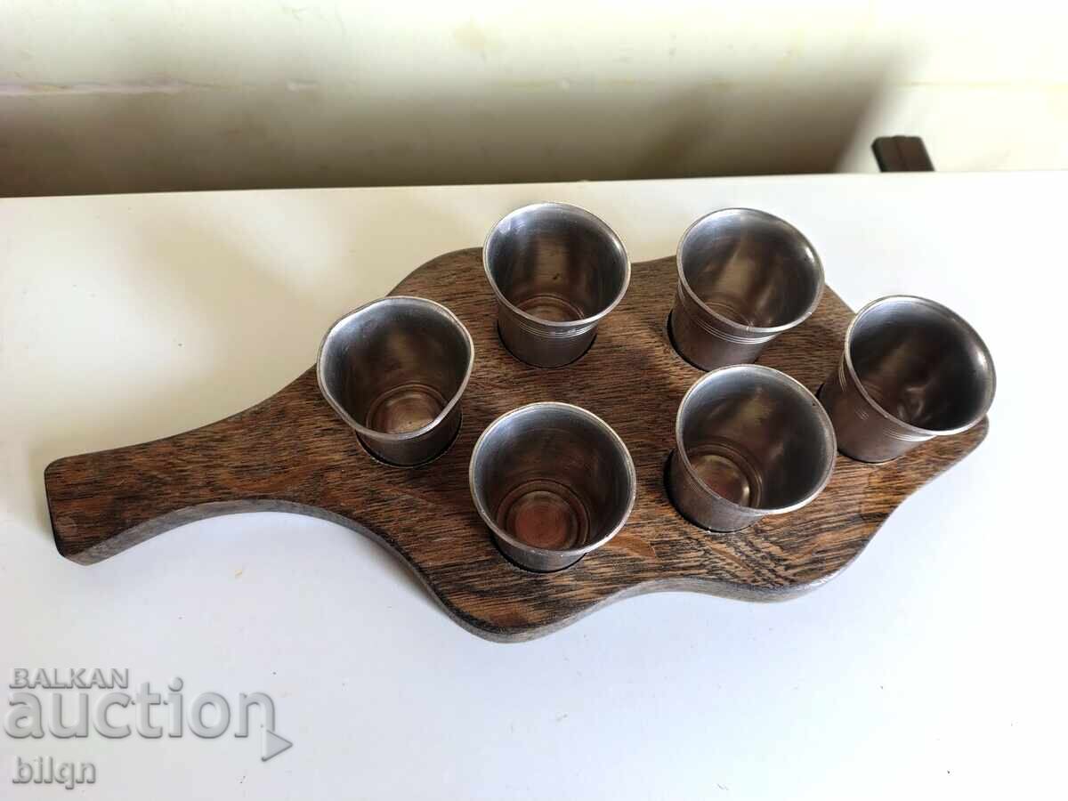 Σετ Παλιά Γερμανικά Κασσιτένιες Κούπες Σφηνάκια με τιμή 37.76 BGN | € 19.31