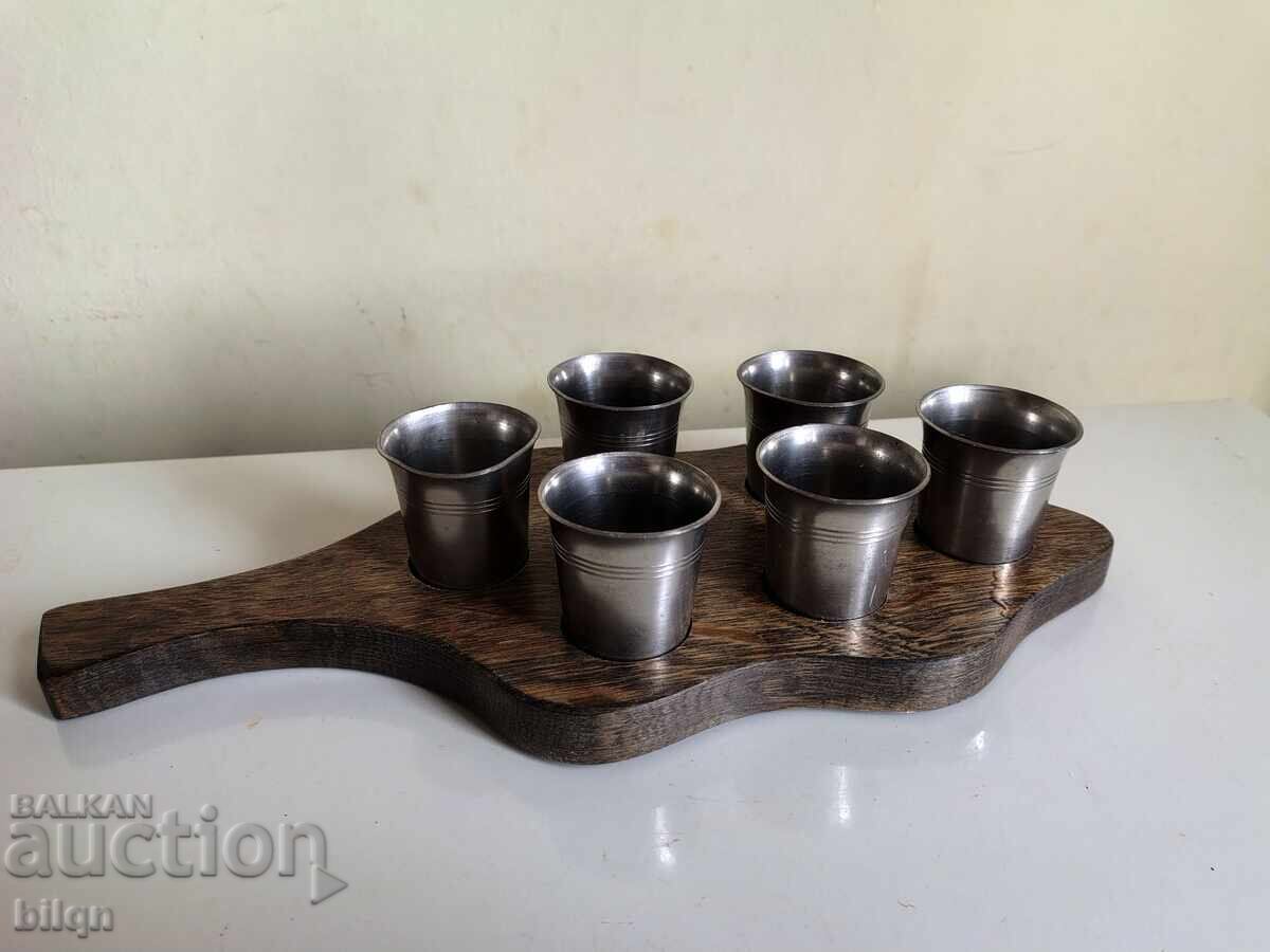 Σετ Παλιά Γερμανικά Κασσιτένιες Κούπες Σφηνάκια
