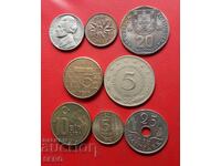 Mixed lot of 8 coins