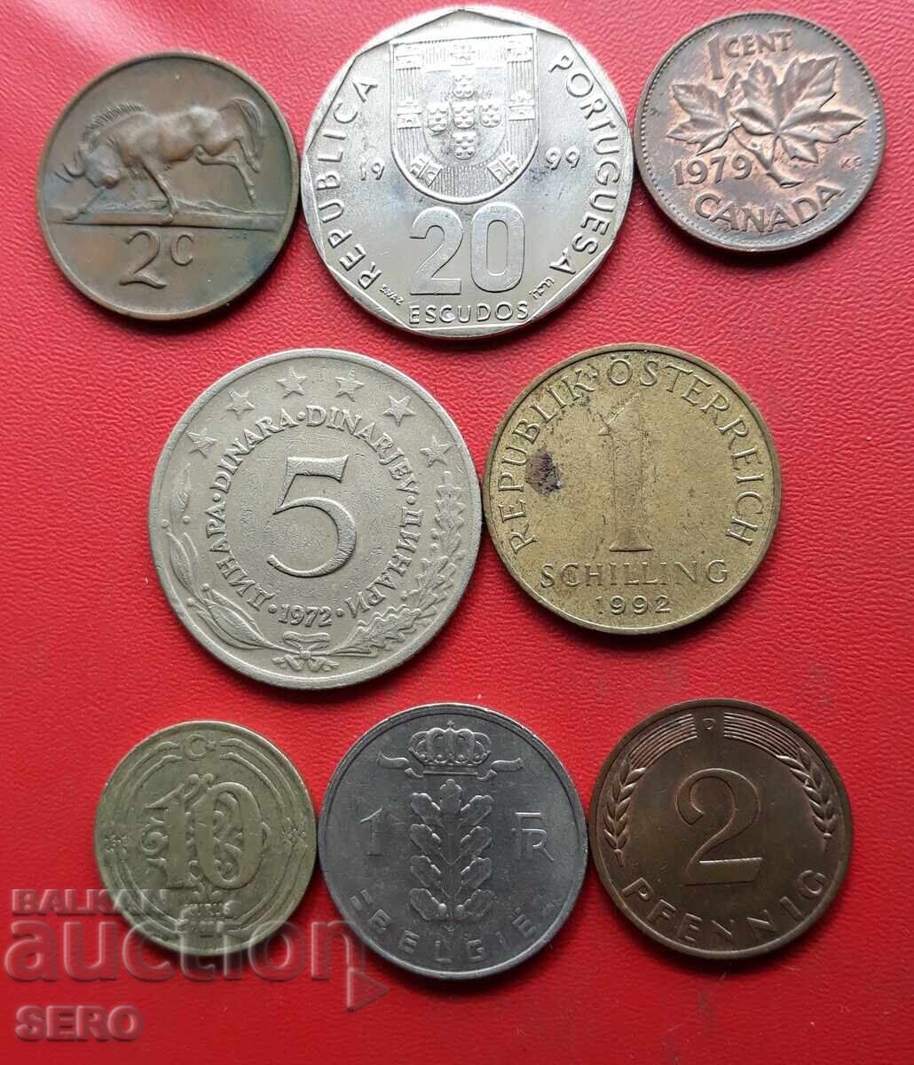 Mixed lot of 8 coins Mixed lot of 8 coins