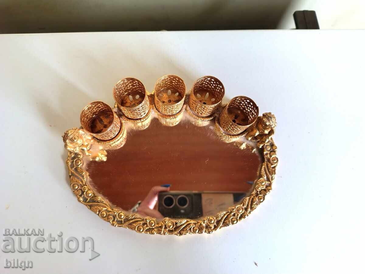 Auction  Beautiful Gold-Plated Lipstick Holder