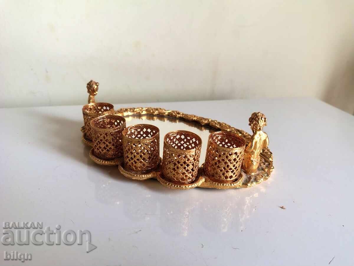 Beautiful Gold-Plated Lipstick Holder - 6