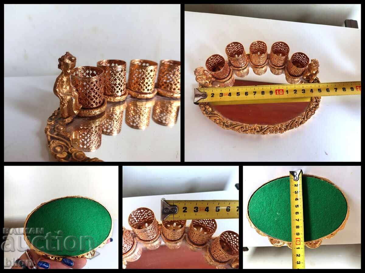 Beautiful Gold-Plated Lipstick Holder - 7