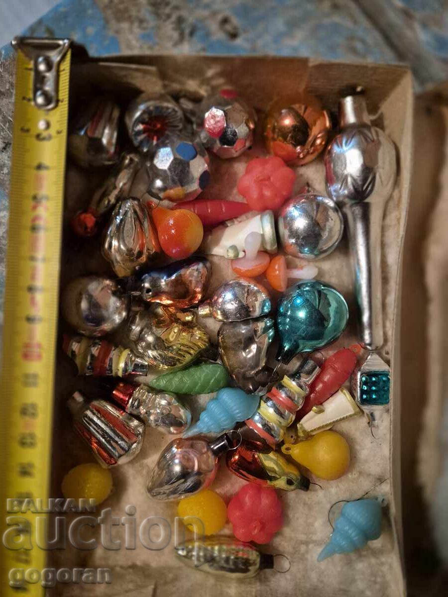 Old Soviet mini Christmas tree toys - 1 - 6 Old Soviet mini Christmas tree toys - 1 - 6