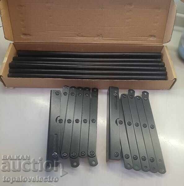 Στεγνωτήρας ρούχων τοίχου, τηλεσκοπικός, 7 μεταλλικές ράβδοι, (4 με τιμή 25.00 BGN | € 12.78