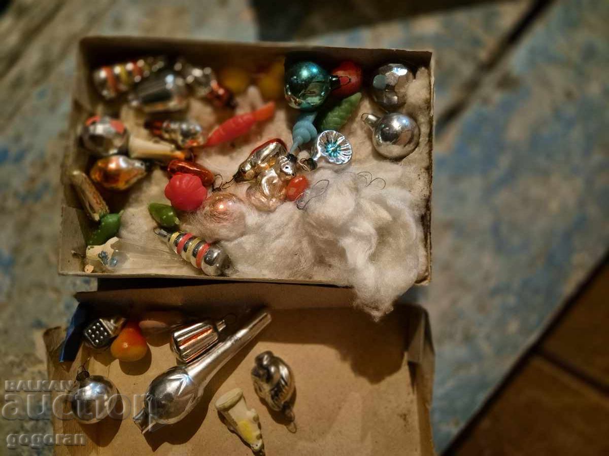 Auction Old Soviet mini Christmas tree toys - 2 Auction Old Soviet mini Christmas tree toys - 2
