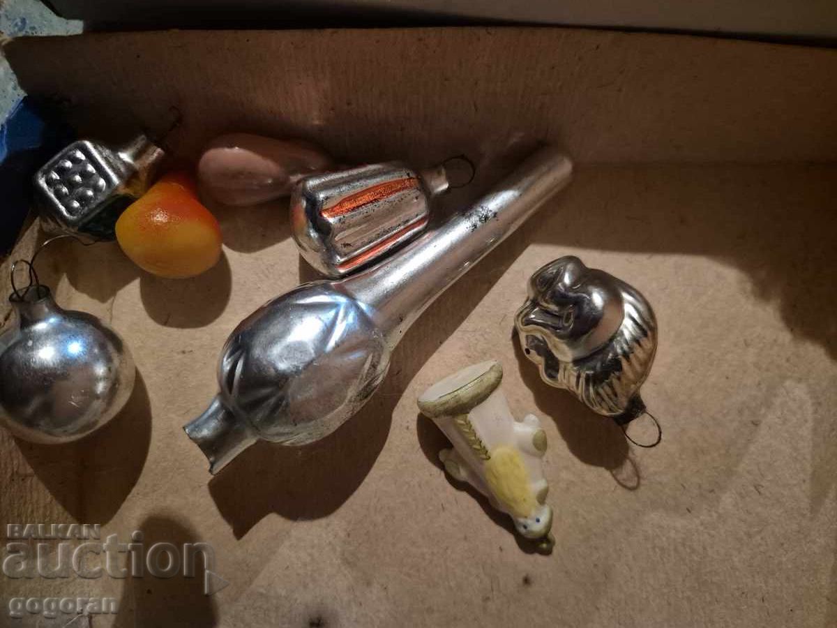 Old Soviet mini Christmas tree toys - 2 - 5 Old Soviet mini Christmas tree toys - 2 - 5