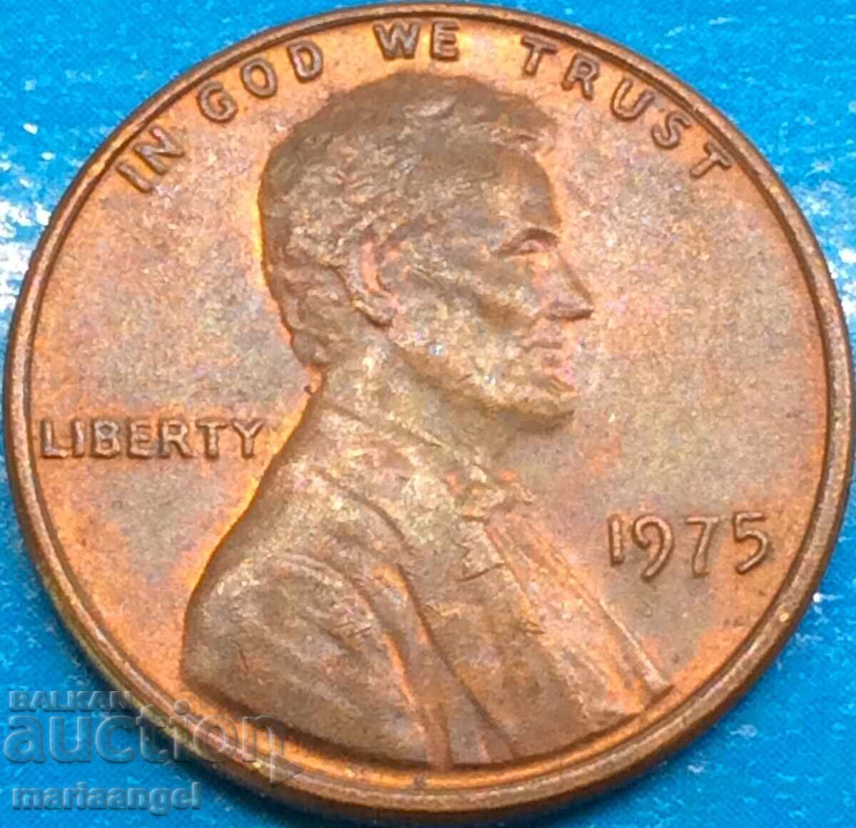 Δημοπρασία 1 Λεπτό 1975 ΗΠΑ Πρόεδρος Λίνκολν