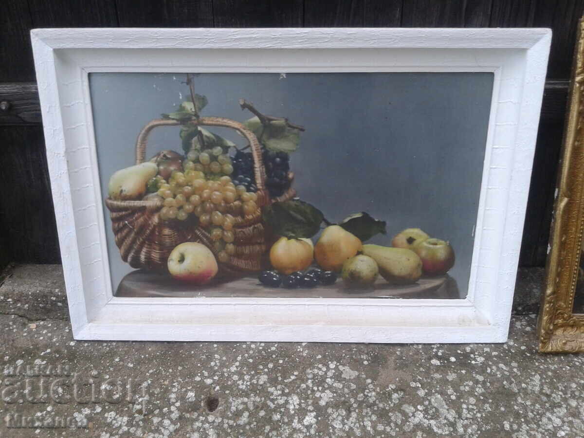 Auction Two paintings with frames and glass Auction Two paintings with frames and glass