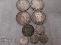 LOT MONEDE ARGINT - BULGARIA