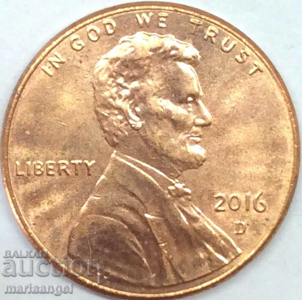 ΗΠΑ 1 σεντ 2016 Πρόεδρος Λίνκολν - 6