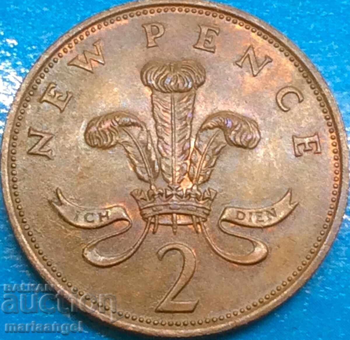 2 пенса 1981 Великобритания кралица Виктория - 5