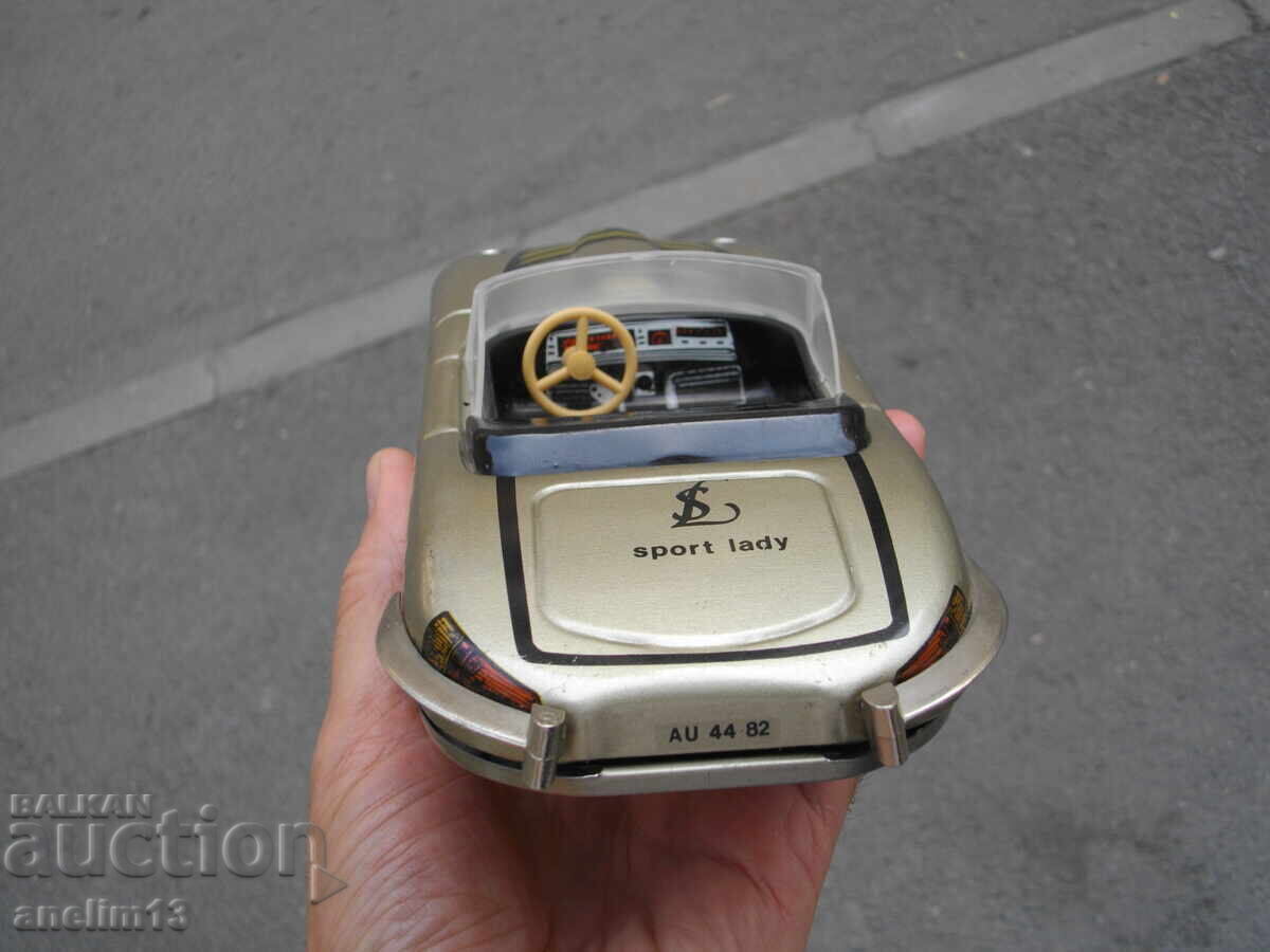 OLD METAL SHEET TOY CAR JAGUAR SPORT LADY - 5